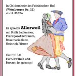 ABGESAGT!!!! >Fränkischer Tanz zu Stephani in Geldersheim