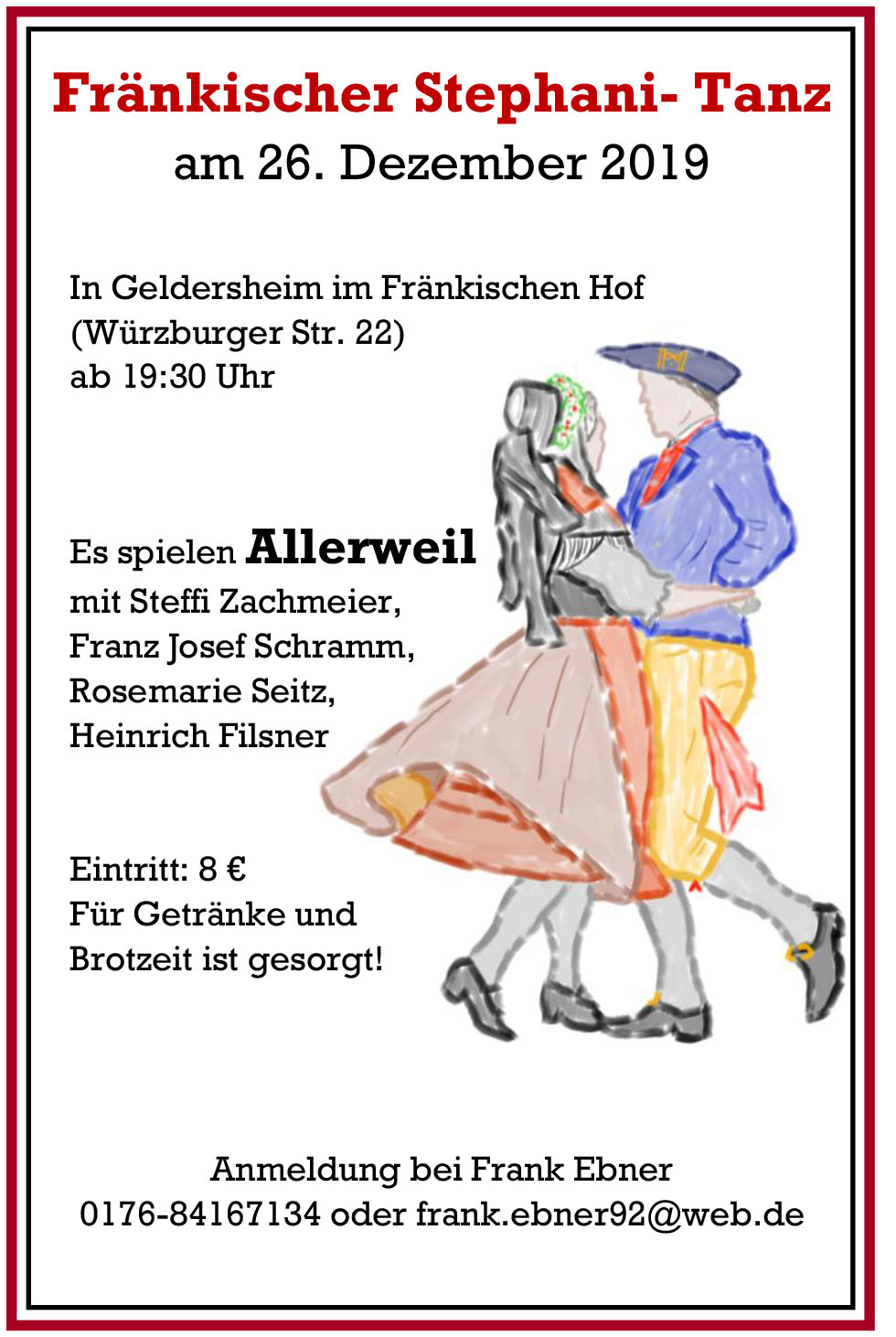 ABGESAGT!!!! >Fränkischer Tanz zu Stephani in Geldersheim